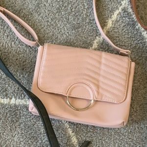 Small blush crossbody purse